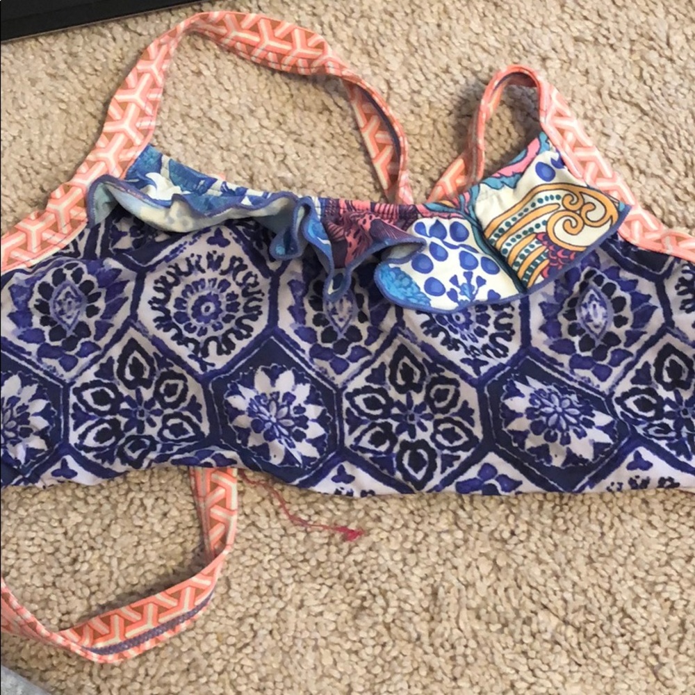 maaji bikini top w top ruffle